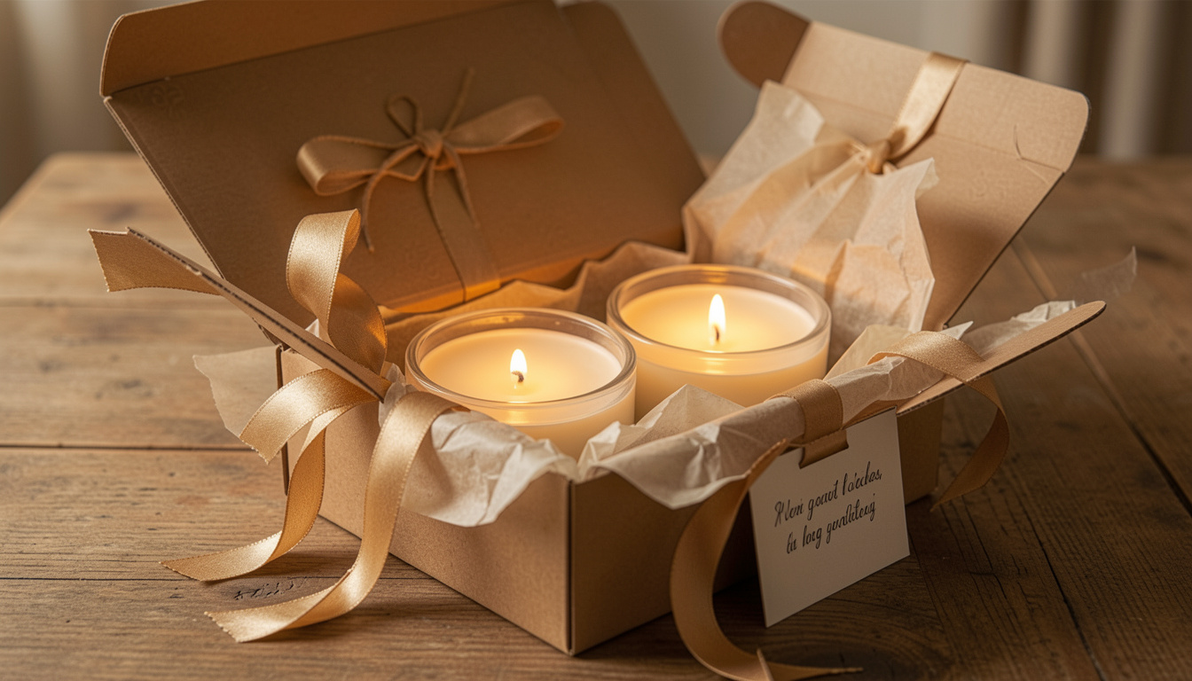 A boxed Flame Flair candle gift set