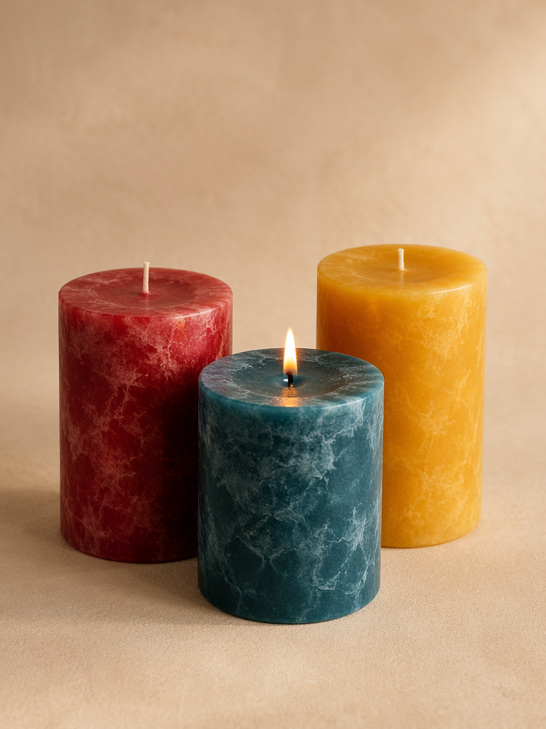 Dried flower bowl candle