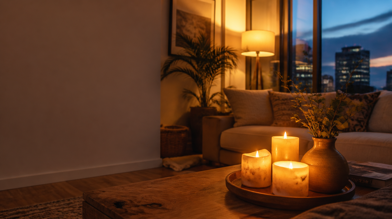 Colour pillar candles